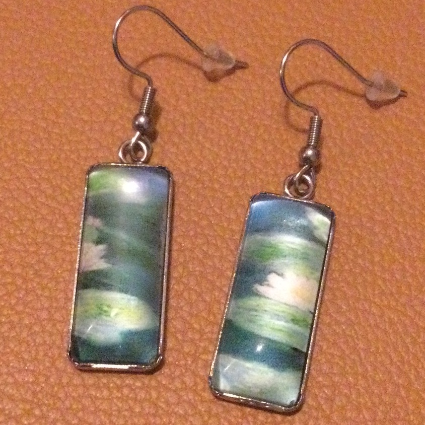 New Monet Water Lily Earrings